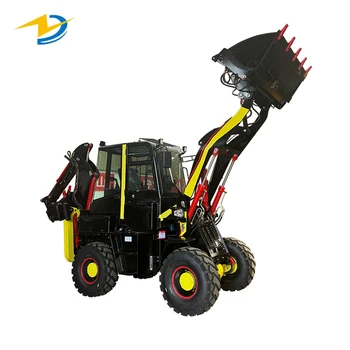 5.3ton WZ45-16 Mini Tractor Backhoe Excavator Loader 4*4 Wheel Drive Backhoe Loader Hydraulic Hammer Engine for/loader