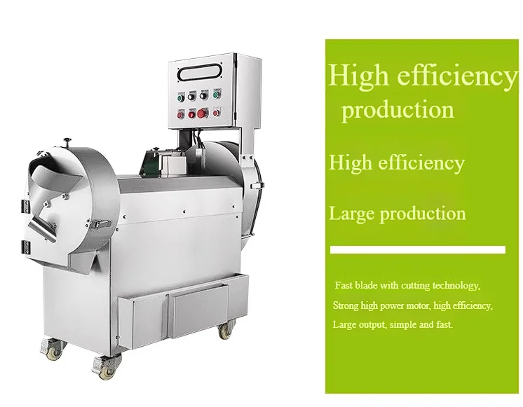 Commercial Multifunctional Vegetable Cutter Automatic Apple Potato Carrot Dicer Machine with Motor for Cabbage Shredding