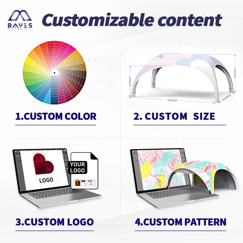 Pvc Tent Inflatable Gazebo Marquees Outdoor Parties Gonflabl Air Dome Canopy Event Inflat Marquees Tent