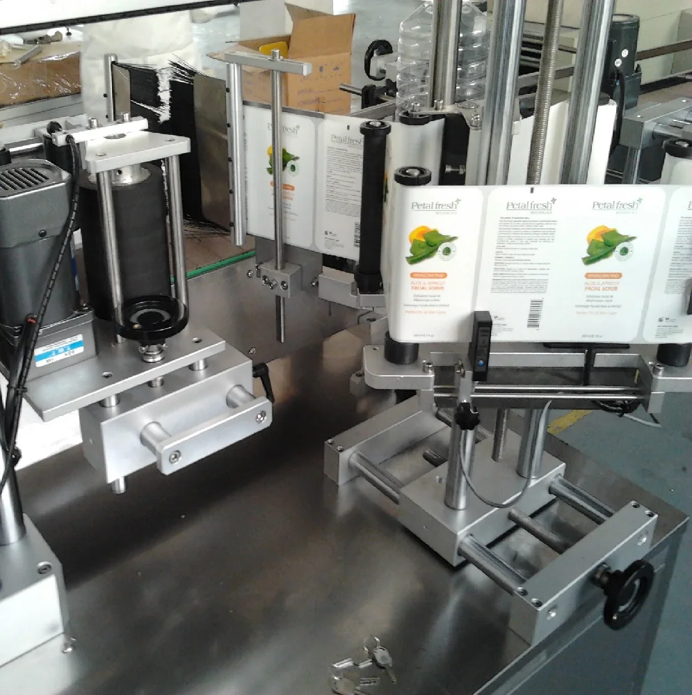 YIMU YM610 Laundry Detergent Shampoo Lube Oil Pet Plastic Bucket Flat Square Bottle Automatic Single Side Labelling Machine