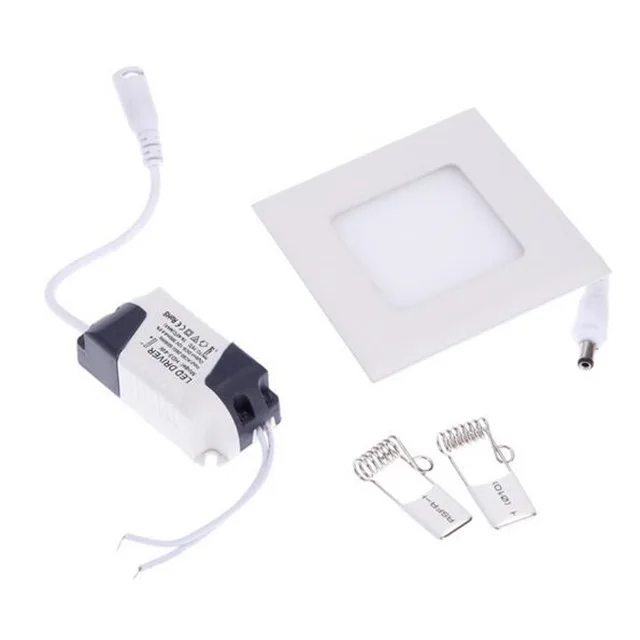 Hot sale  slim panel 4w  round square recessed ceiling led light office ceiling light