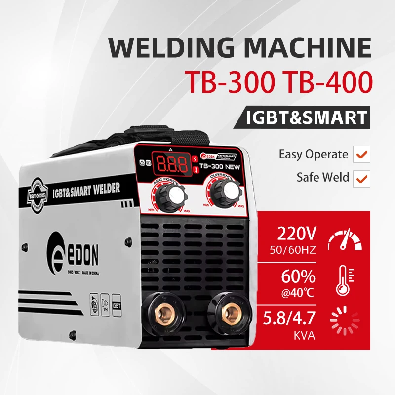EDON TB 200/250/300/400 İnverter Kaynak Makinesi - Kırmızı, 160A Çıkış