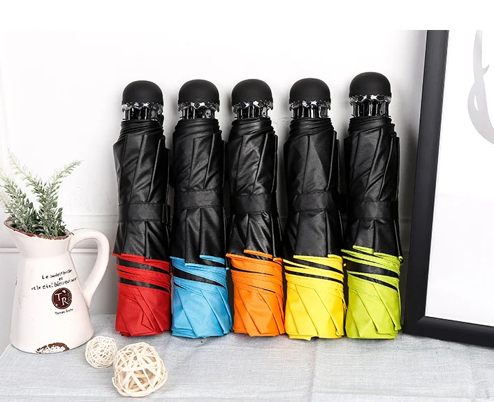 Sturdy Wind Proof Joints For,Friendly Outdoor Use Three Fold Umbrellas/