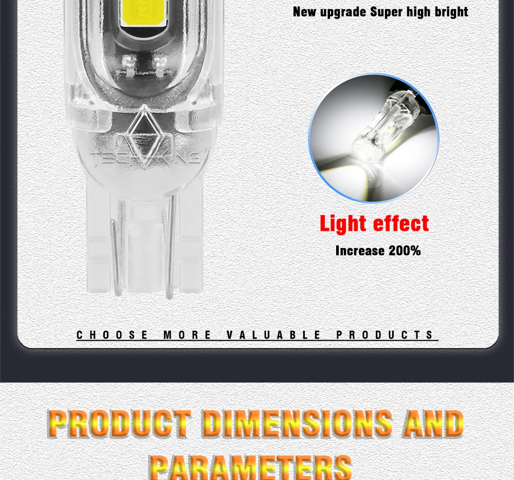 Car Led Lamp High Brightness Width Light Bulb 194 W5W Canbus 5Smd 3030 T10 Lens 12V Light Bulb