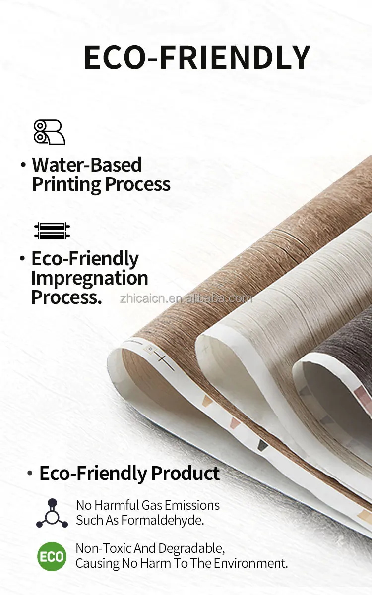 Zhicai Wood Design Decorative Paper Furniture Laminating Film Finish
