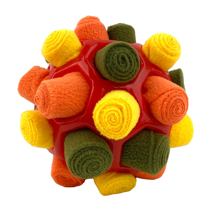 Interactive Pet Toys Dog Snuffle Ball With Bite Resistant Rope Slow Feeder Dog Chew Toy For Training Dog Balls manufacture