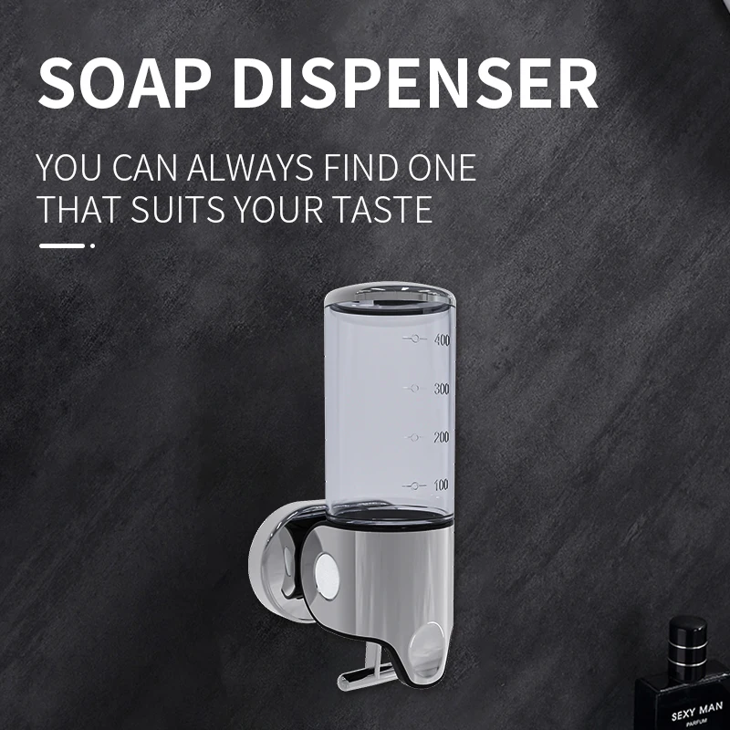 ABS Plastic Wall Mounted Liquid Soap Dispenser Hotel Shampoo Dispenser