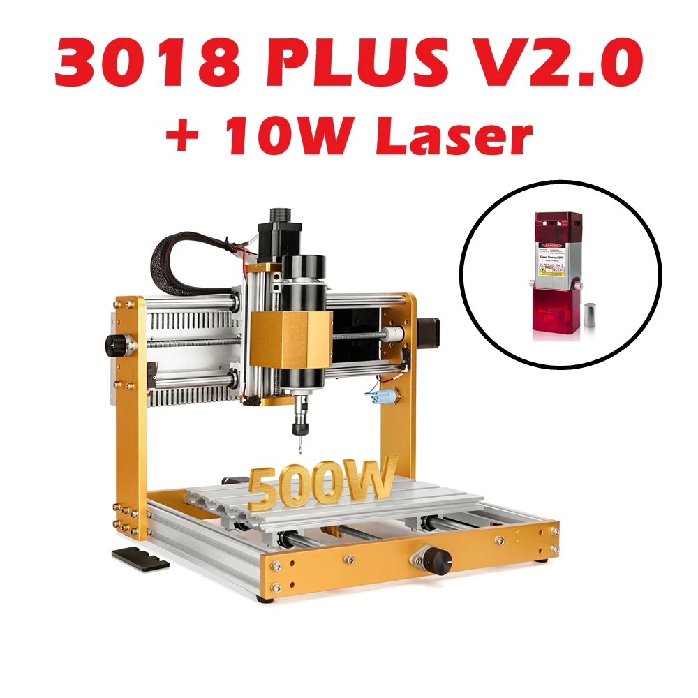 New CNC 3018 Plus 3018 Pro Max V2.0 500W Desktop Wood CNC Router Engraver  Kit 52MM Spindle Holder Nema17 Stepper Motors| Alibaba.com