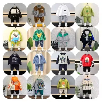 Children's set  new boy winter boys and girls hoodie Korean version of two sets of baby children's clothes