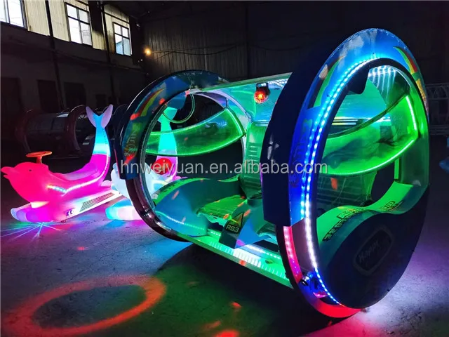 Interactive Commercial Kiddie Happy Car with RGB Lights and Music for Amusement Park