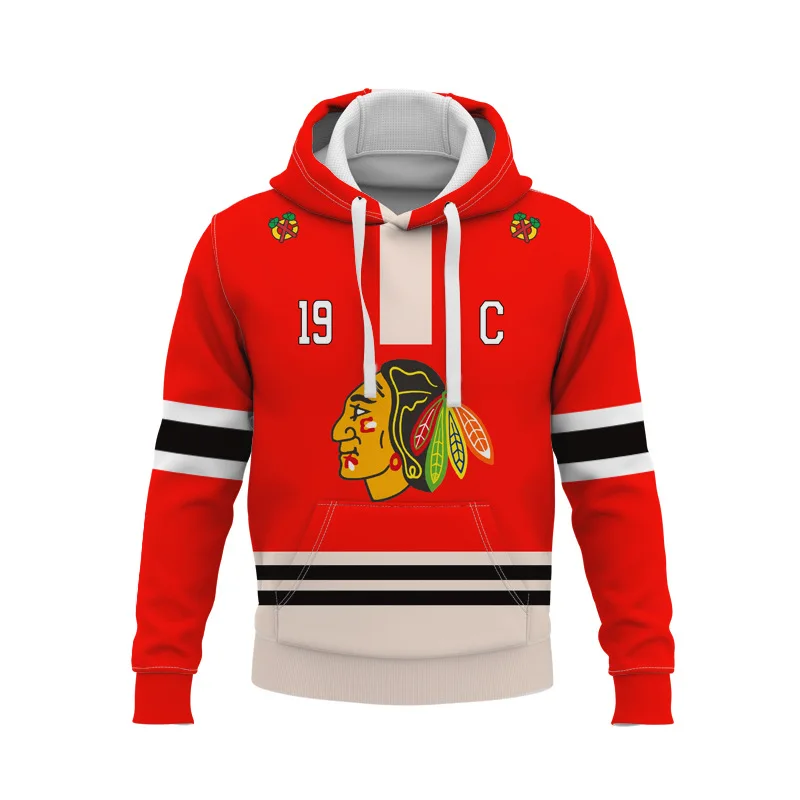 hockey moletom com capuzs with laces