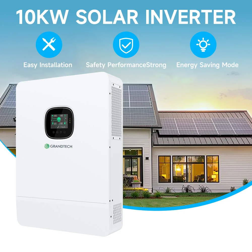 Inverter solar SRNE 10 kW, 48 V, conform standardului UL1741, 120 V/240 V, monofazat/split-fazat, cu încărcare MPPT de 200 A, inverter off-grid PV de 11 kW, pentru locuințe, vehicule recreative (RV) și sisteme de stocare energetică (ESS)