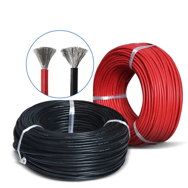 8AWG Soft Silicone Wire New energy cable Heat Resistant  Cold Resistant  600V Stranded Overhead Roll