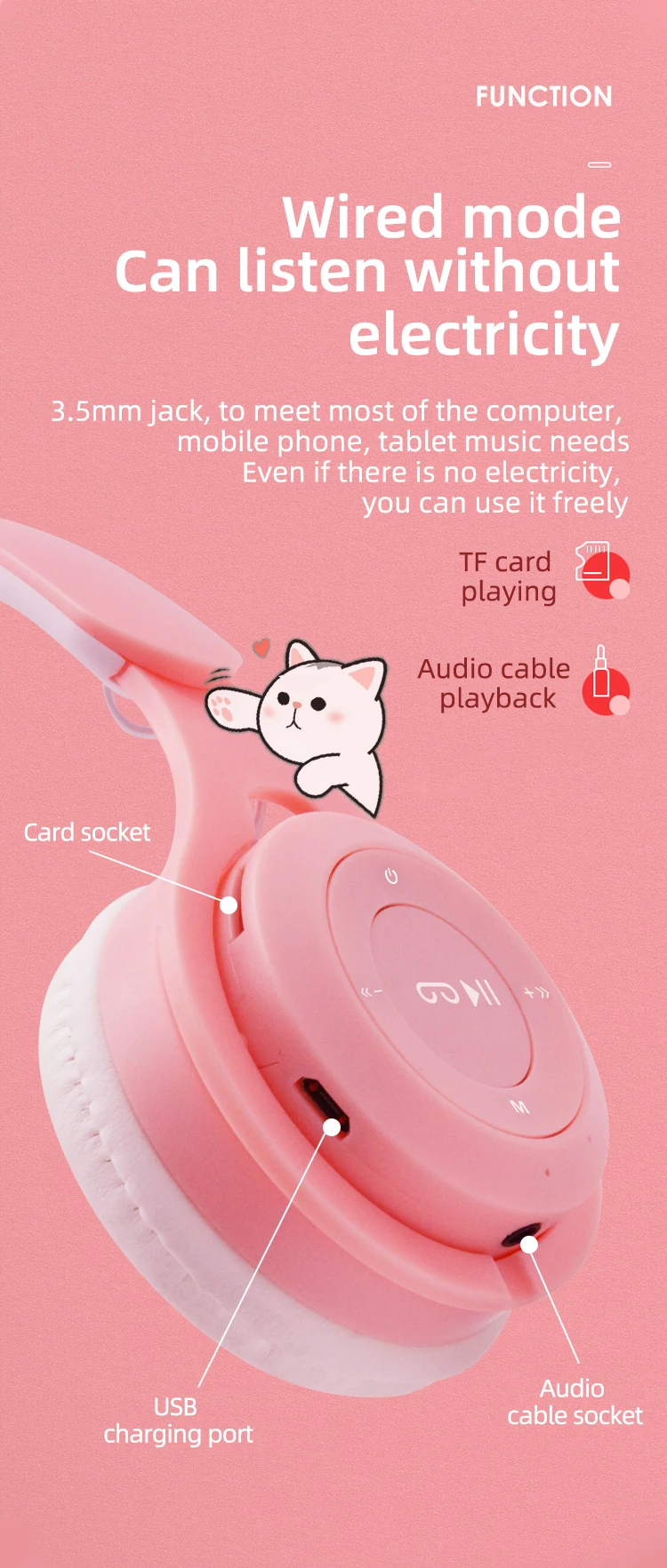 Wired Noise Cancelling Cheaper Sports Stereo Wireless Headset Foldable Popular Cell Phone Headband Wired Earphones - ANKUX.COM