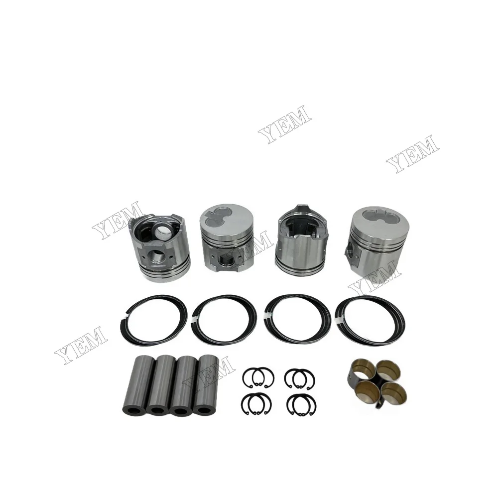 For Komatsu 4D94 Piston Set With Piston Ring Aftermarket Engine Parts 4