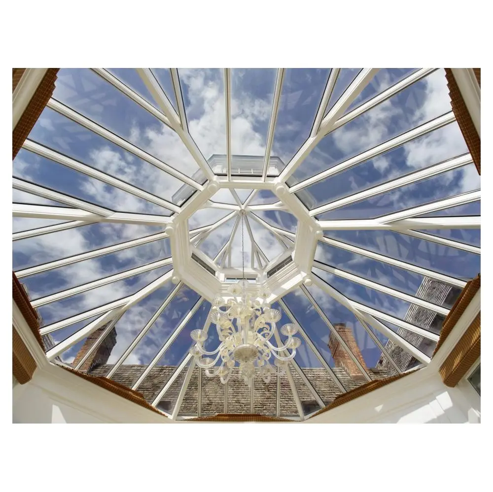 Picture of Luxury Resorts Architectural Skylight Pyramid Design Glass Roof Black ...