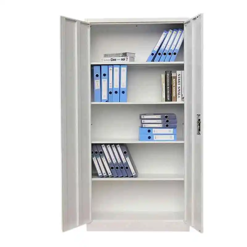 Steel File Cabinet with 2 Doors and 5 Adjustable Shelves for Office or School Storage