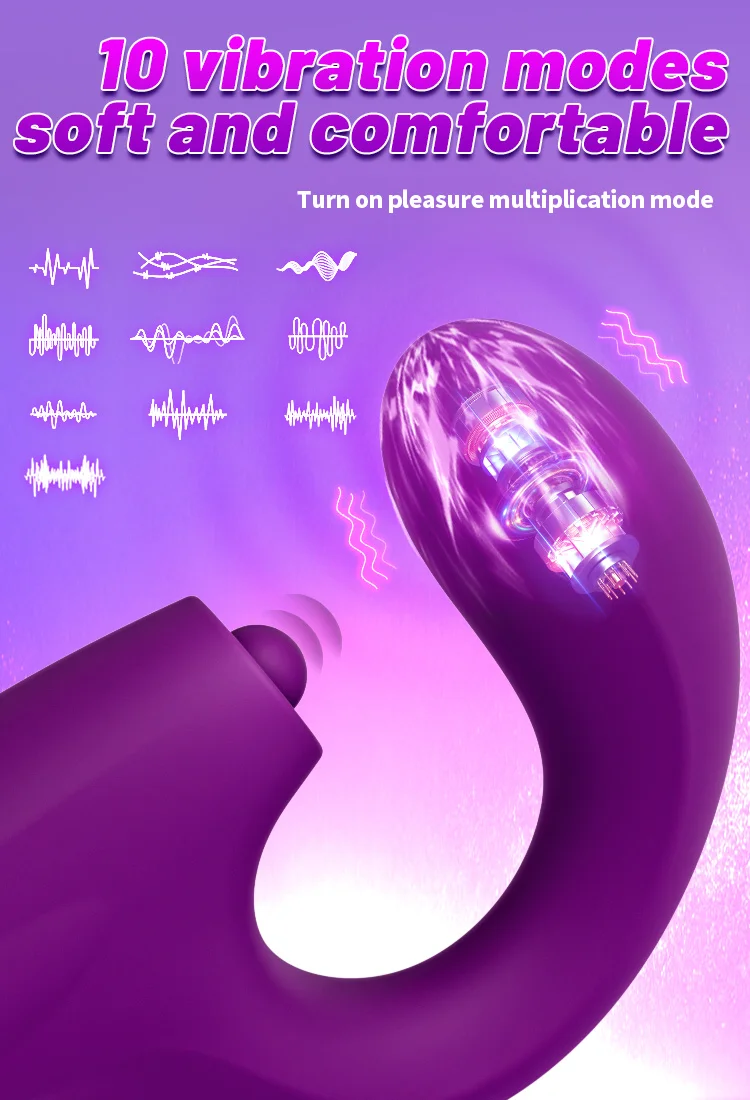 Control buttons and USB charging port on vibrator base