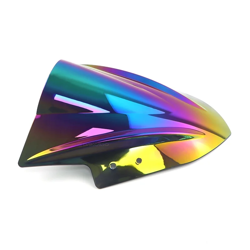DANCARO Motorcycle Rainbow Chrome Windshield for Ninja 250