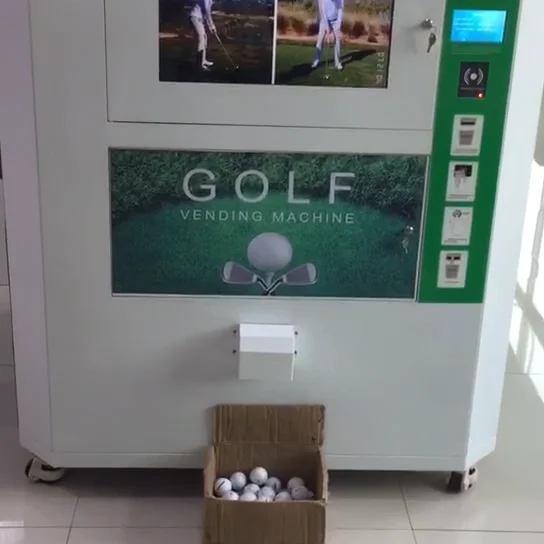 Haloo Vending Machine Supplier 10000 Capacity High Touch Screen 24 Hours Self Service Outdoor Golf Ball Golf Vending Machine
