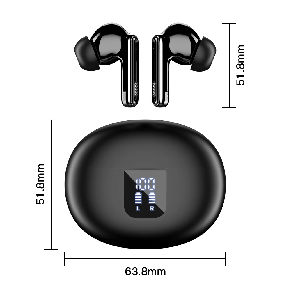 2025 Hot Sale YYK-Q10 AI Translator Earphones in Ear ANC TWS Earbuds Headphones with Vid aperçu 6
