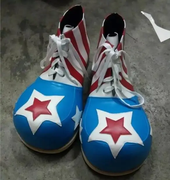 Alibaba, оптовая продажа обуви showtime со шнуровкой и двумя звеньями, верхняя специальная музыкальная обувь клоуна на заказ