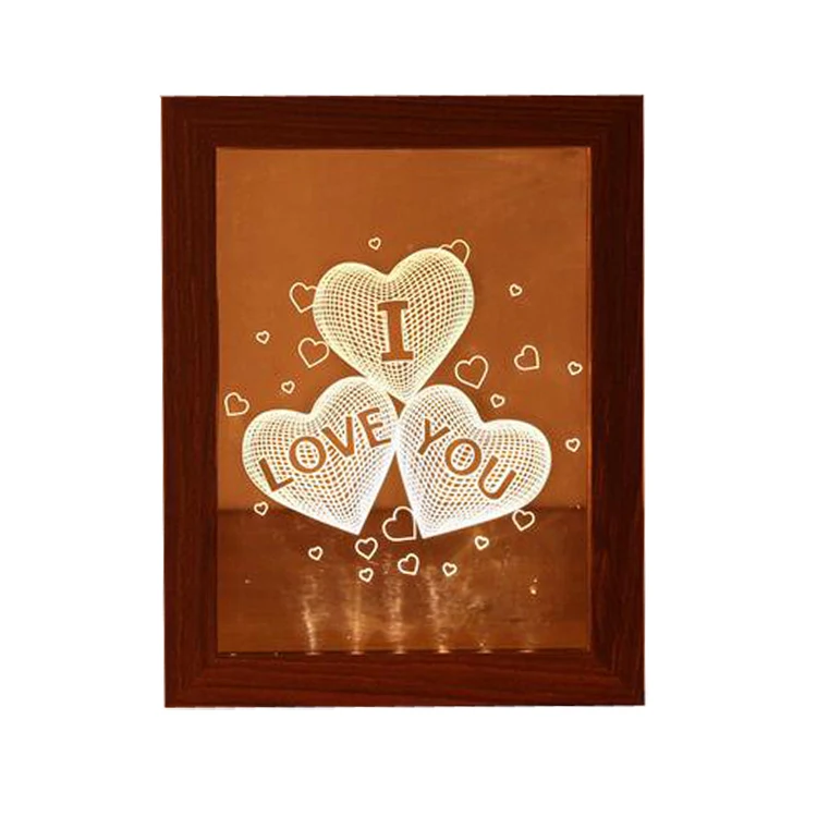 Download Doremi Wholesale High Quality 5x7 Wooden Photo Frame 3d Illusion Led Night Light Table Lamp Art For Bedroom Decor Buy High Quality Wooden Picture Frame Wholesale Wooden Picture Photo Frame 5x7 Wooden Photo