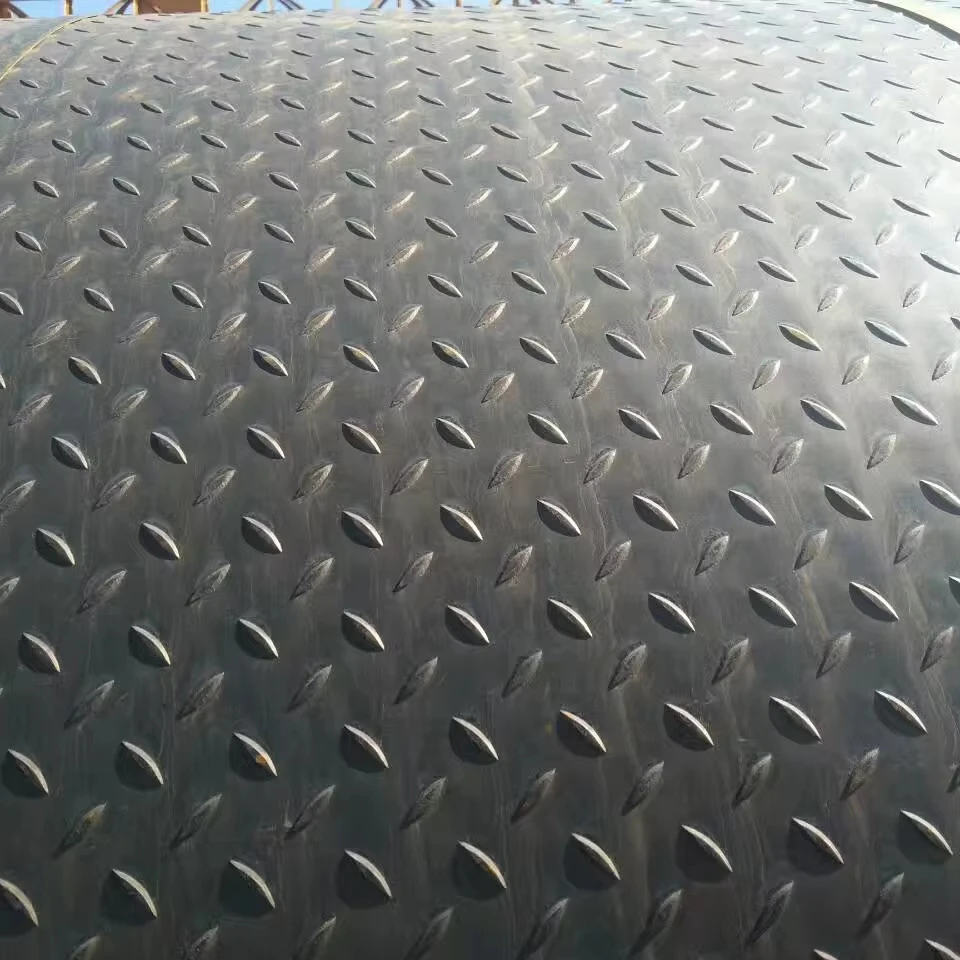 High Quality Q235B Q355B Checkered Steel Coil Carbon Steel Plate Checkered Plate for Building Construction