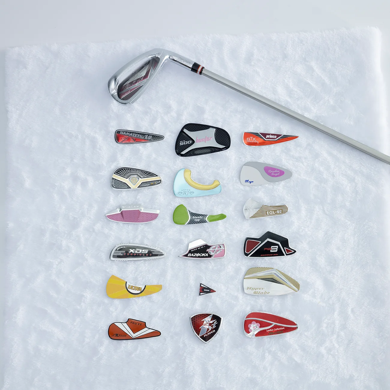 OEM Professional Golf Irons with Custom Logo High Quality Metal Crafts Golf Shaft Decal for Packaging Labels