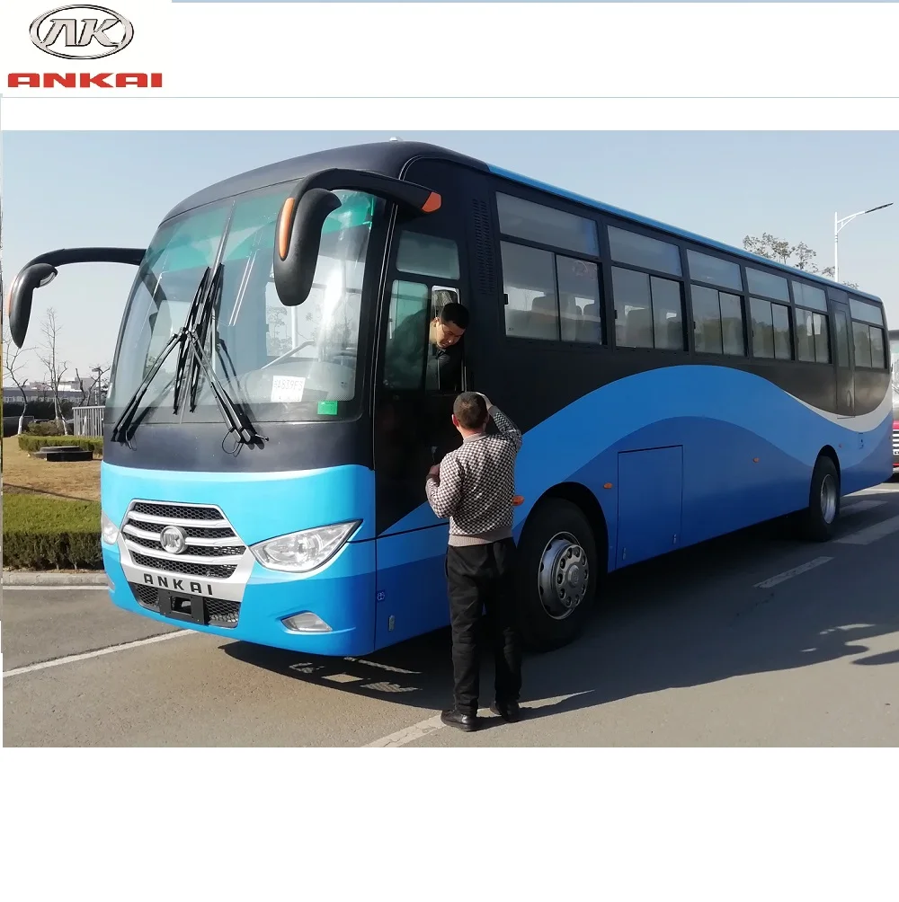 ANKAI 60 Seater Bus Front Engine Coummutor Miner Transportation  Economic  Comfortable  Strong Buses for Africa  Tour Bus Tou