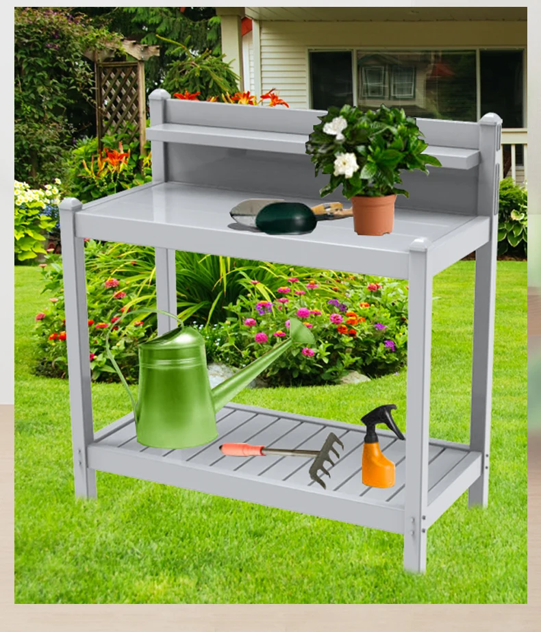 Image of Rubbermaid Raised Garden Bed Bench
