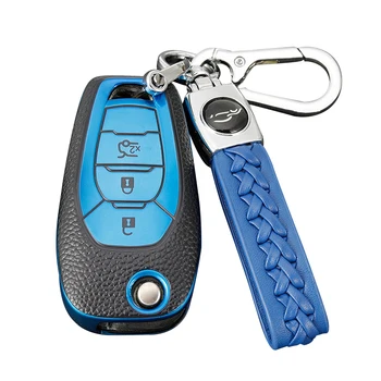 TPU Leather Car Key Case Remote Control Fob Protector Cover for Chevrolet Camaro Cruze Equinox Malibu Orlando Chevy Impala