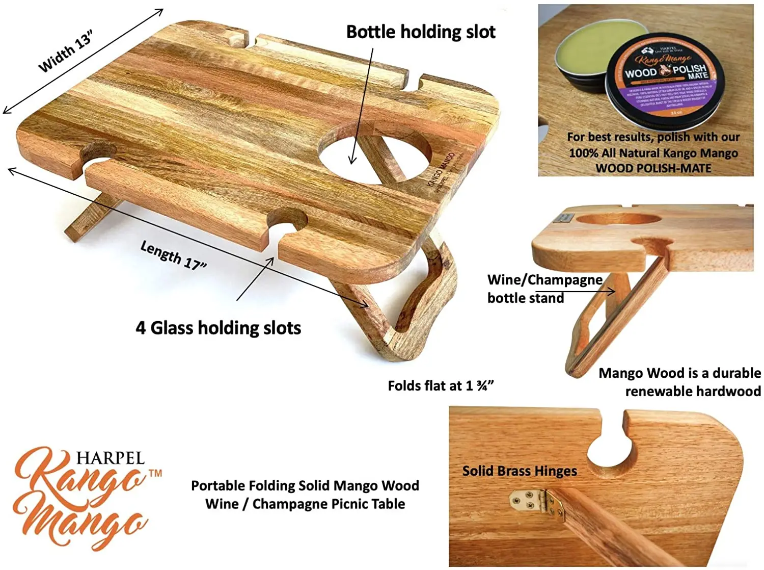 diy folding wine table