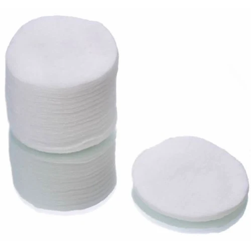 CE Standard Cotton Pad Single Use  Customized Logo Eye Face Remover Round Cotton Bamboo Makeup Pads