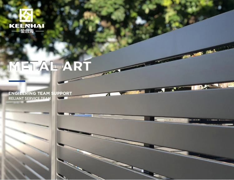 High Quality Aluminum Slat Fence No PVC Plastic Wood Slats For Fence