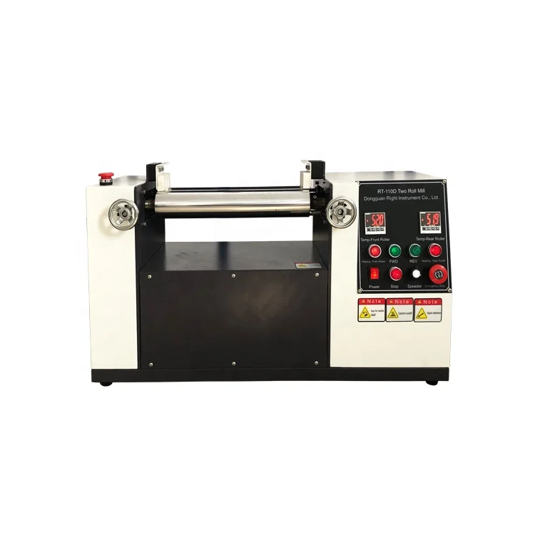 Automatic Mini Rubber Sheet Roller Machine Small Silicone Rubber Open Mixing Two Roll Mill