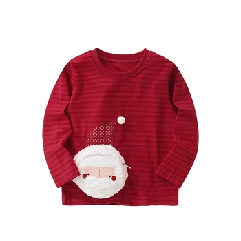 2025 Girls Autumn and Winter Baby T-Shirt New European American Printed Casual Western Style Top for Little Girls Top