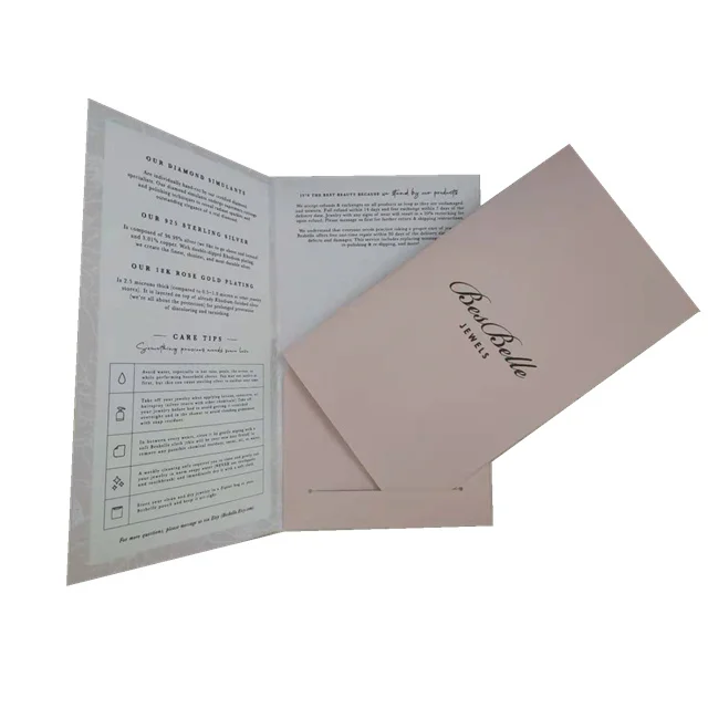 
 Милый розовый дизайн двухсторонний принт с карманом для маленькой подарочной упаковки индивидуальный презентационный напильник складной конверт  