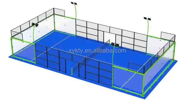 2024 Padel Court With Roof Outdoor Padel Court Rain Roof Custom Padel 