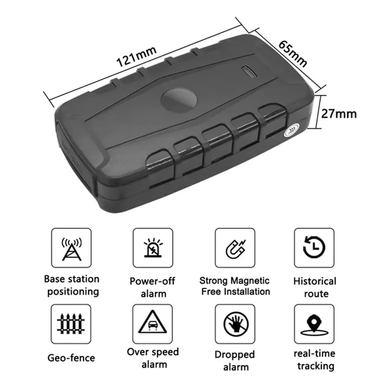 4G 6000mAh Wireless Magnetic with USB Charging Cable Accurate Vehicle tracker Manual Gps tracker Magnetic