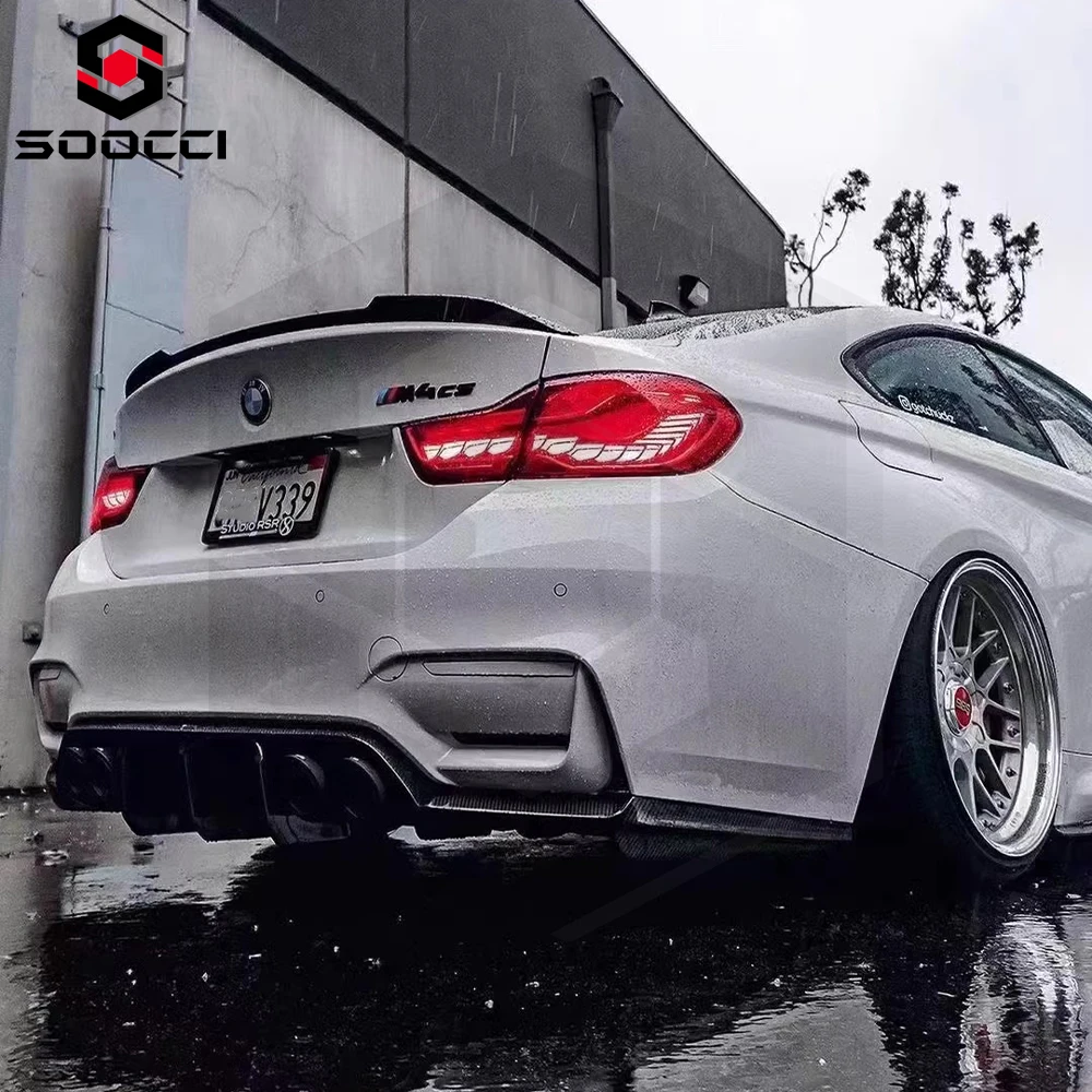 Carbon Fiber Rear Bumper Diffuser Lip Spoiler BMW F80 M3 F82 F83 M4 2014-2019