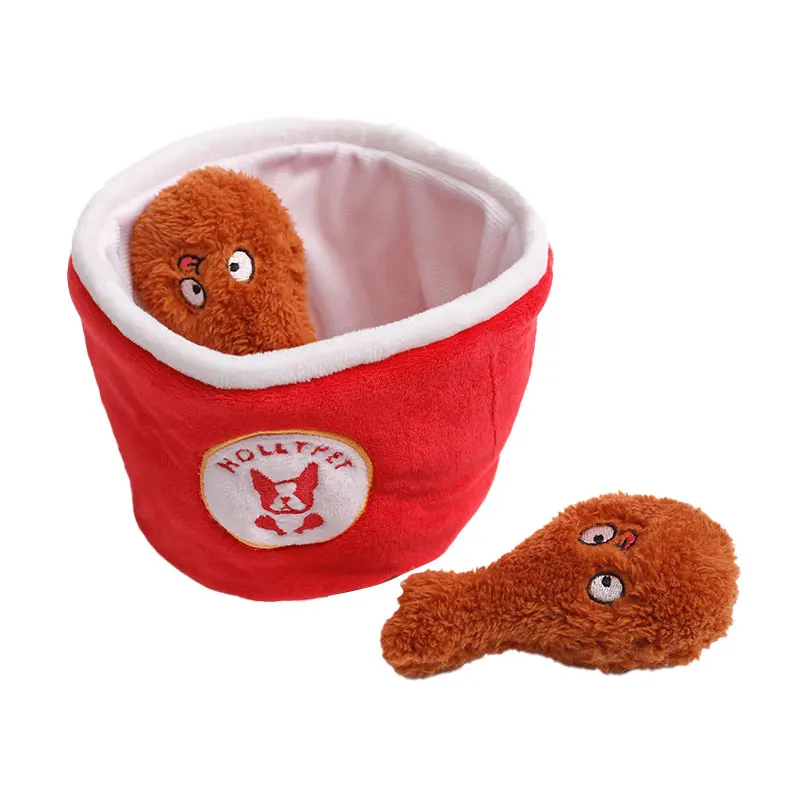 Custom Family Fried Chicken Bucket Snuffing Training Interactive