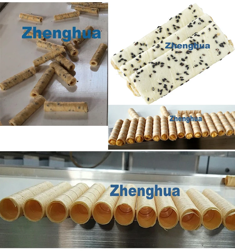 Long Service Latest Design Full Automatic Wafer Stick Production Line Egg Roll Making Machine
