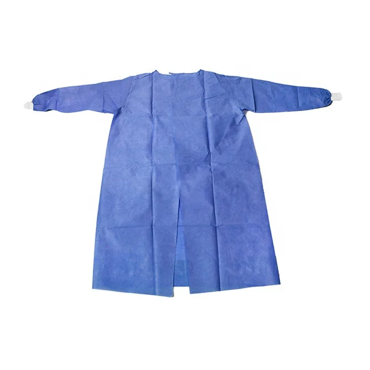 SMS Non-Woven Anti-Virus Intrusion Disposable Isolation Gown manufacture