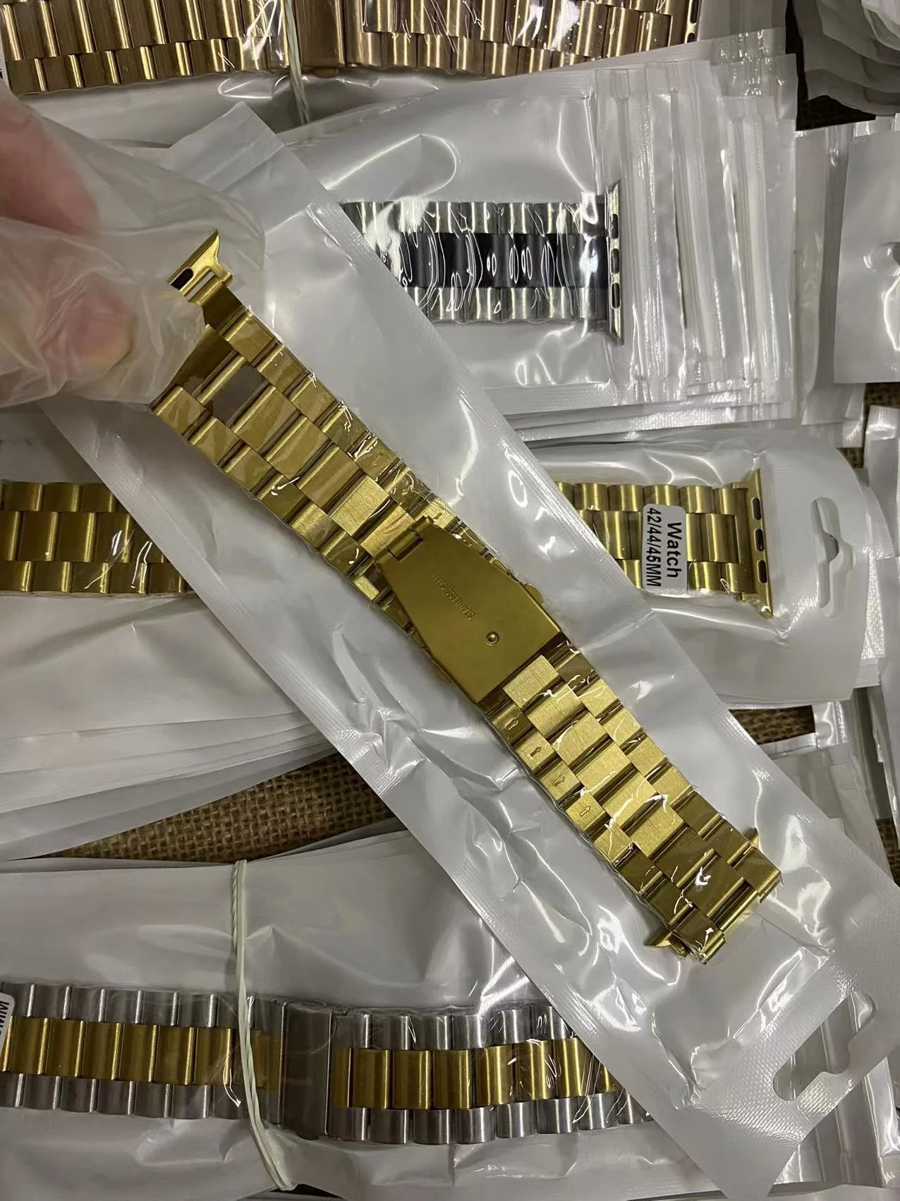 Watch Strap for I7 Pro Max Watch 8series Stainless Steel Metal Smart Watch Strap for Watch8 4 5 6 Se 40mm 44mm Strap Replacement