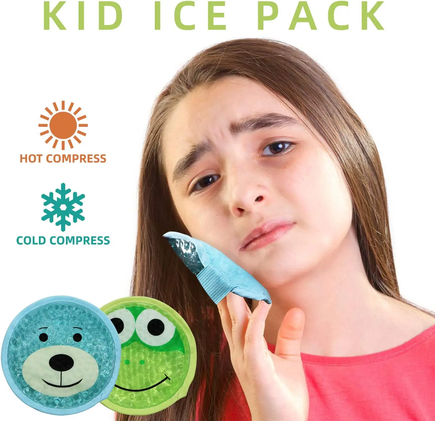 Reusable Hot And Cold Gel Ice Packs For Injuries Mini Small Round Soft