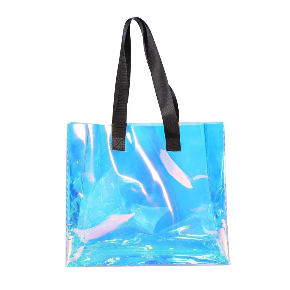 Holographic Transparent Bag Women Handbag Sac Holo Laser Prism Travel Bag  2021