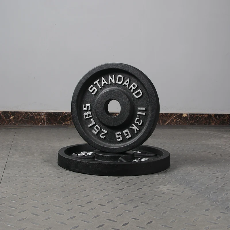 2021热家用健身房健身器材举重铸铁杠铃配重板