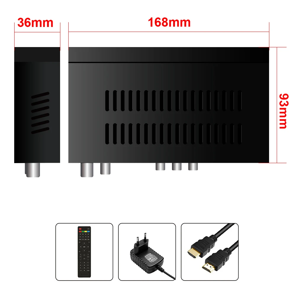 Digital Tv Tuner Digitale Terrestre Dvbt2 Decoder Stb T2 Full Hd Hevc H