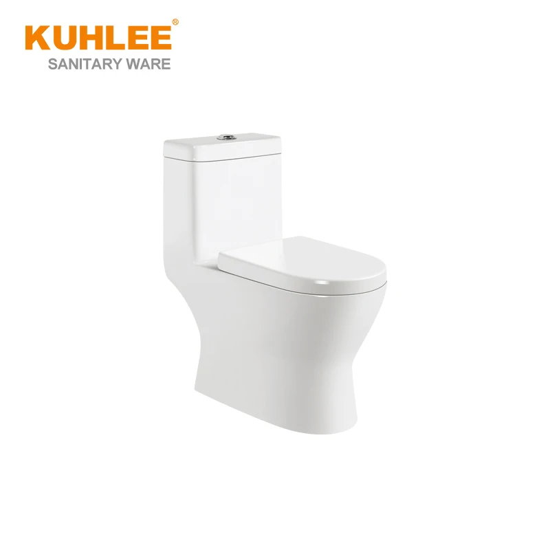Toilet Factory Modern Design Bathroom Siphonic Flushing One Piece WC S-Trap Toilets Bowl